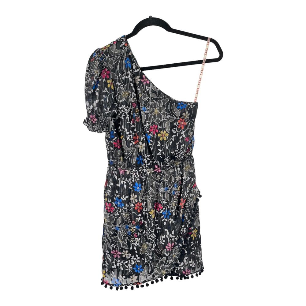 Raga Dress Rain Forest One Shoulder minidress Small S - Picture 2 of 5